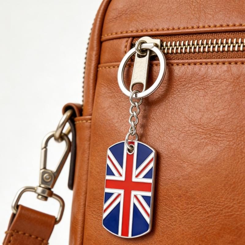 Unique British Flag Key Chain Zinc Alloy Keychain Pendant For Keys Wallets Or Backpacks Fashion Backpack Charm
