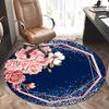 Elegant Floral Office Carpet Chair Mats, Home Decor, Sofa Rug, Office Carpet Gift for Any Room1118040a