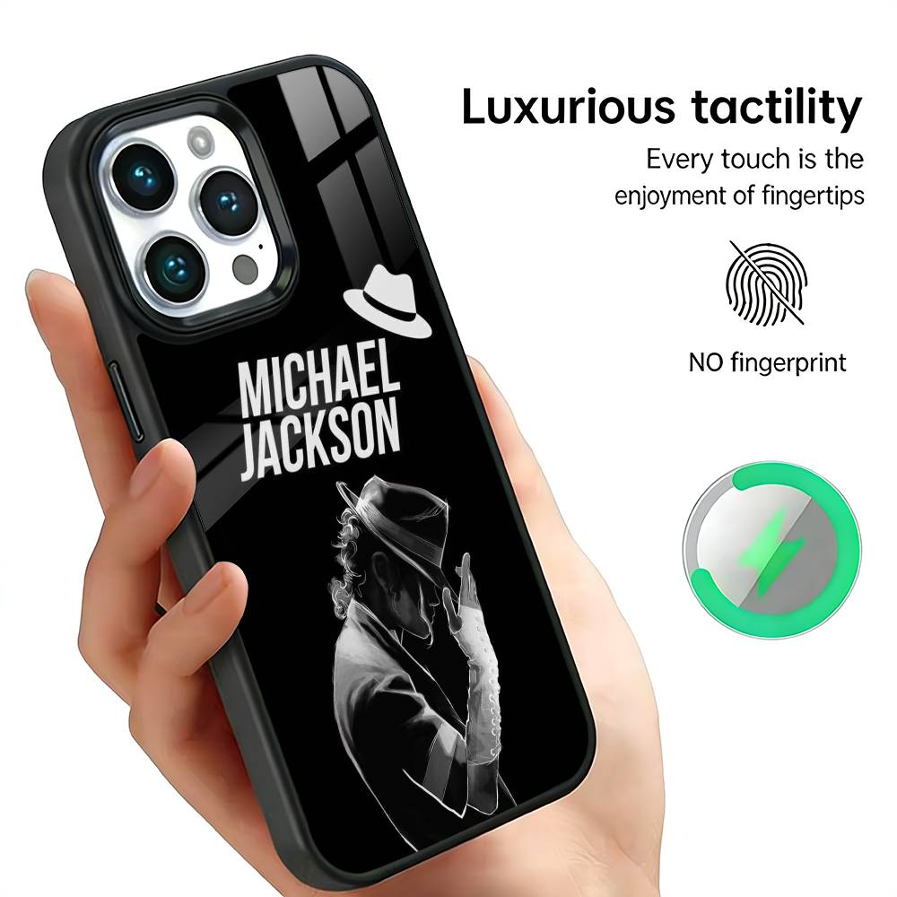 

M-Michael J-Jackson Phone Case For IPhone17 16 15 14 13 12 11 Plus Pro Max Plus Wireless Charger Cover Funda iPhone12PROMAX