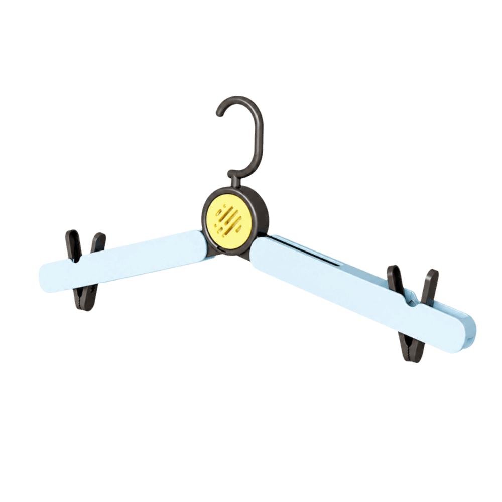 Multi-functional Travel Clothes Drying Rack Collapsible Home Clothes Clip  Student синий