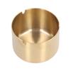 Ashtray Stainless Steel Thick Plating Copper Color Household Dust Collector Decoration