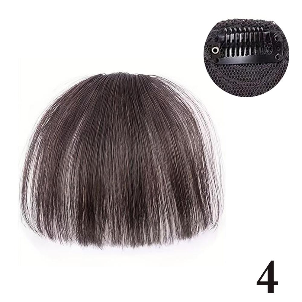 

LISI HAIR Синтетические короткие прямые накладные челки, парик с заколкой для наращивания волос, воздушная челка, натуральный парик для женщин 10cm