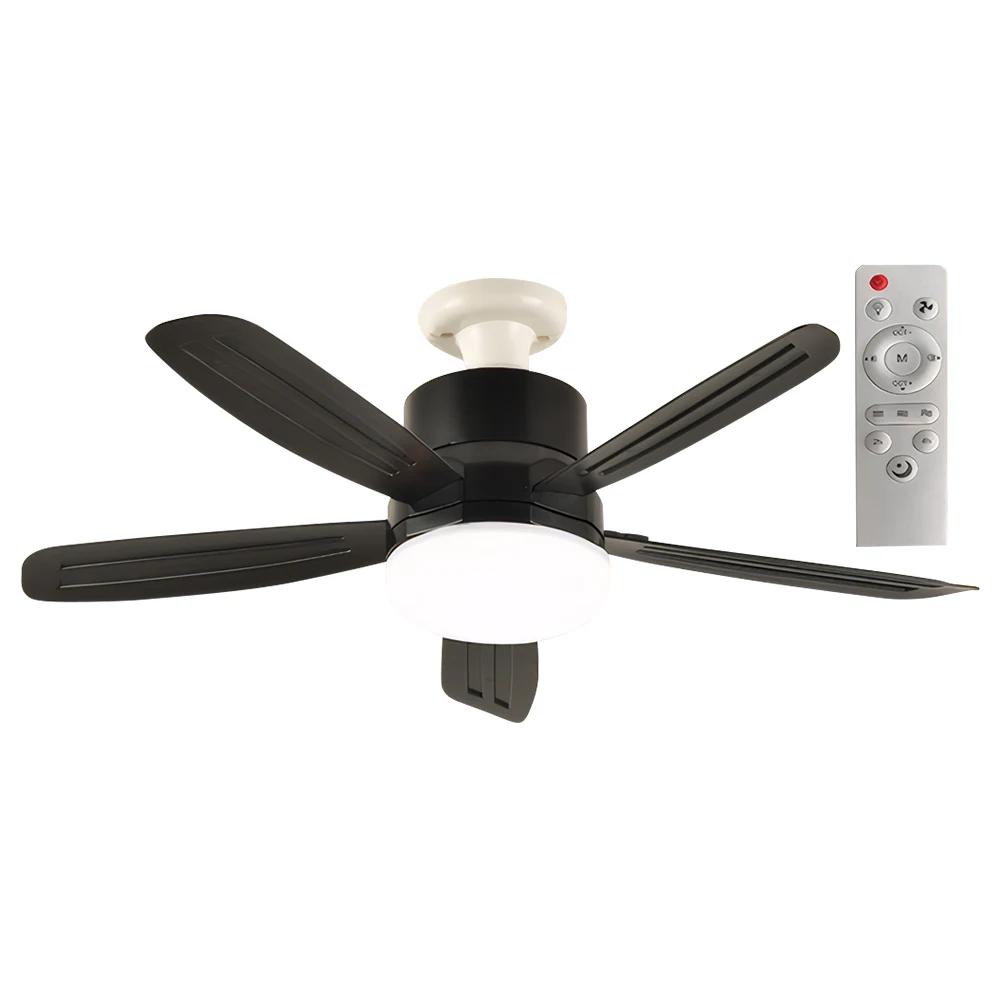 2 In 1 Hanging Fan with LED Lantern Remote Control Silent Ceiling Fan Universal Dimming Fan for Dining Room Bedroom Living Room