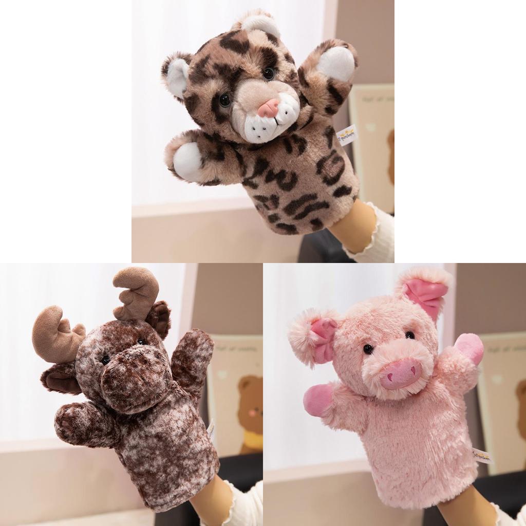 Forest Animal Hand Puppets Set Soft Plush Toys For Storytelling And Play