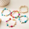Bracciale Boemo con Perline Imitazione Conchiglia per Donna Stella Marina Tartaruga Bracciale in Corda Intrecciata Fatto a Mano Amicizia Spiaggia Vacanza Gioielli