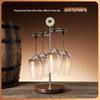 Creative Red Wine Glass Hanging Rack for Living Room Cabinets - Display and Storage Shelf with Ornaments