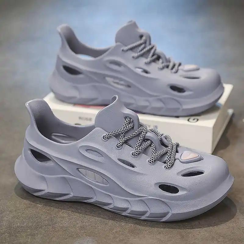 

Legitimate Leather Laced Men s Gray Shoes Vulcanize Men Sneakers Breathable Original Men s Sports Tennis Scarp Items Shouse 45