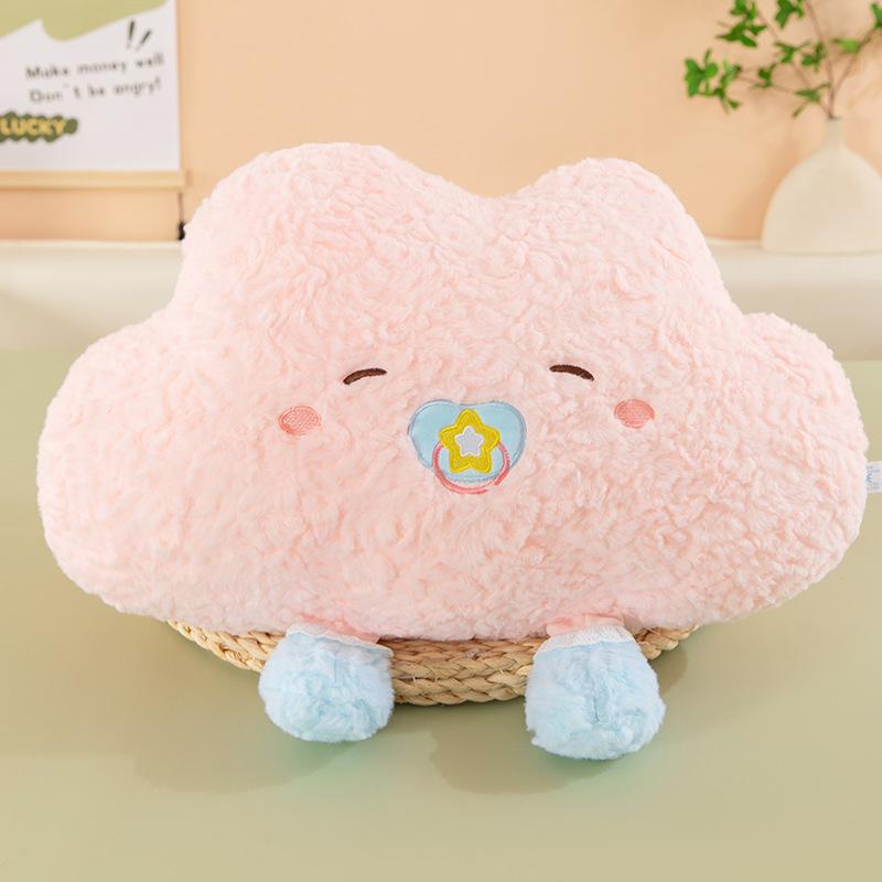 Cute Mood Cloud Throw Pillow Girl Birthday Gift Sleeping Doll Cute Plush Toy Sleeping Pillow