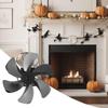 Wood Stove Fan Non Electricity Wood Stove Fan Heat Powered Heating Supplies Quiet For Indoor Home Log Burner Pellet Pipe Winter