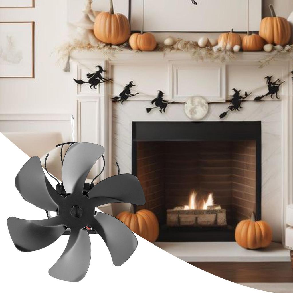 Wood Stove Fan Non Electricity Wood Stove Fan Heat Powered Heating Supplies Quiet For Indoor Home Log Burner Pellet Pipe Winter