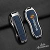 Alloy Leather Car Key Case Cover 3/4 Button Key Protector Shell For Porsche Panamera Cayenne 971 911 9YA Macan Boxster STICKER IJCDF1