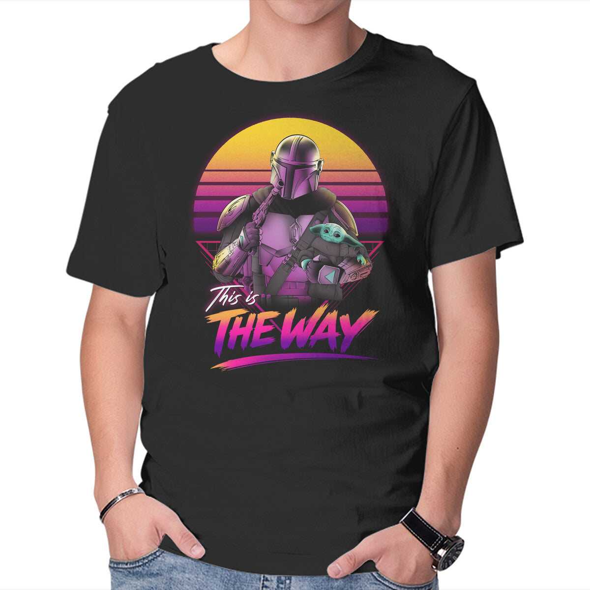 Unisex Crew Neck T-Shirt Bounty Hunter In Retro Graphic Short Sleeve Casual Tee XXXXL