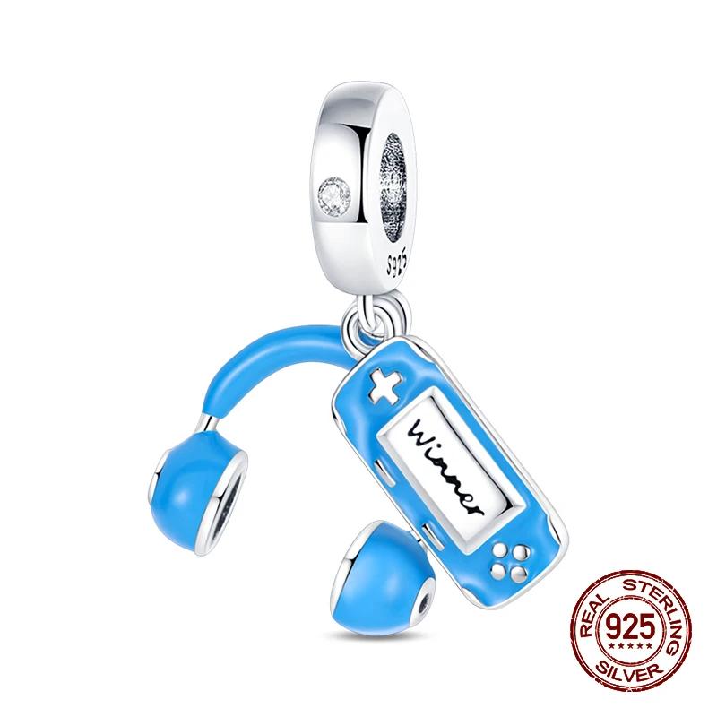 Music Lovers Earphone Tapeguitar Sax Musical Charms Beads Fit Copper Bracelets Diy Jewelry Women Party Gift