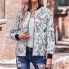 New Autumn and Winter Printed Casual Loose Women's Thin Jacket