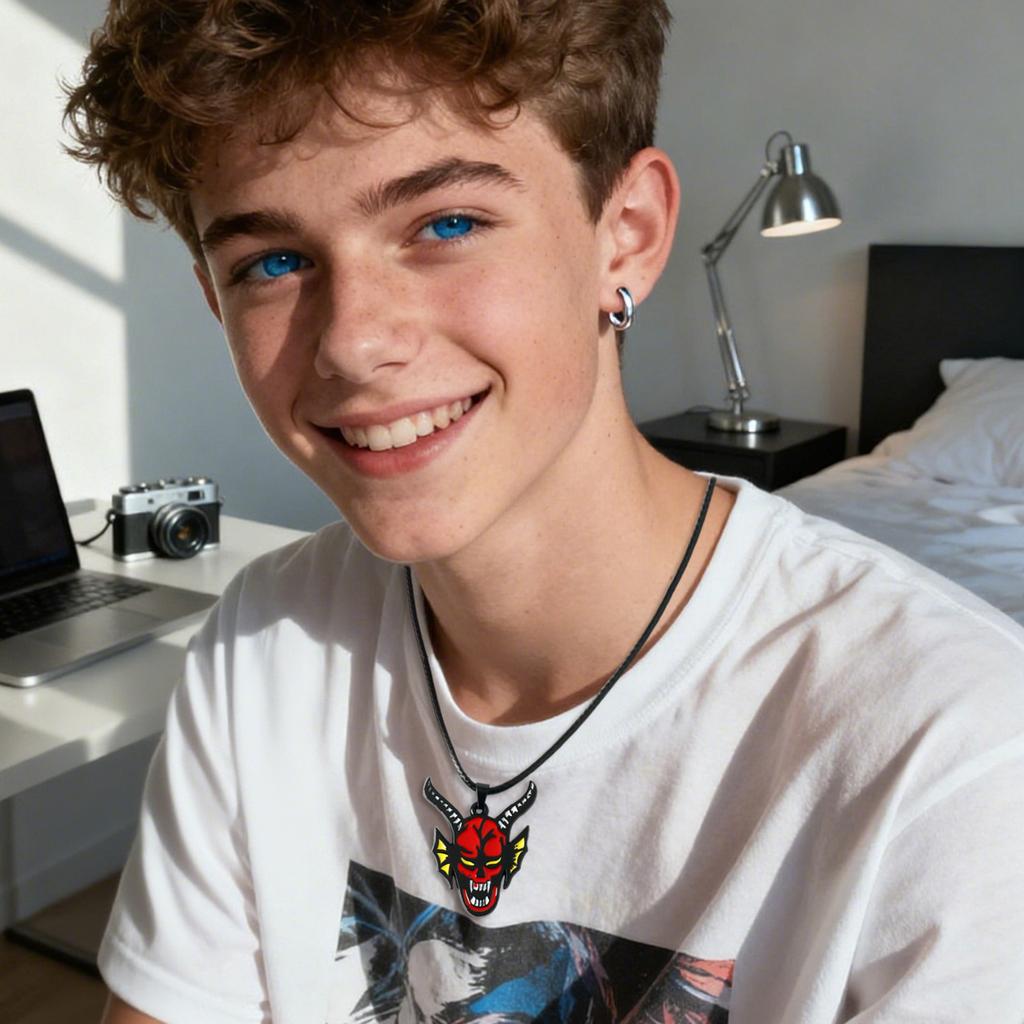 Fashionable Guitar Pick Necklace, Fan Support Gift Gothic Necklace, Trendy Strap Jewelry Pendant Necklace