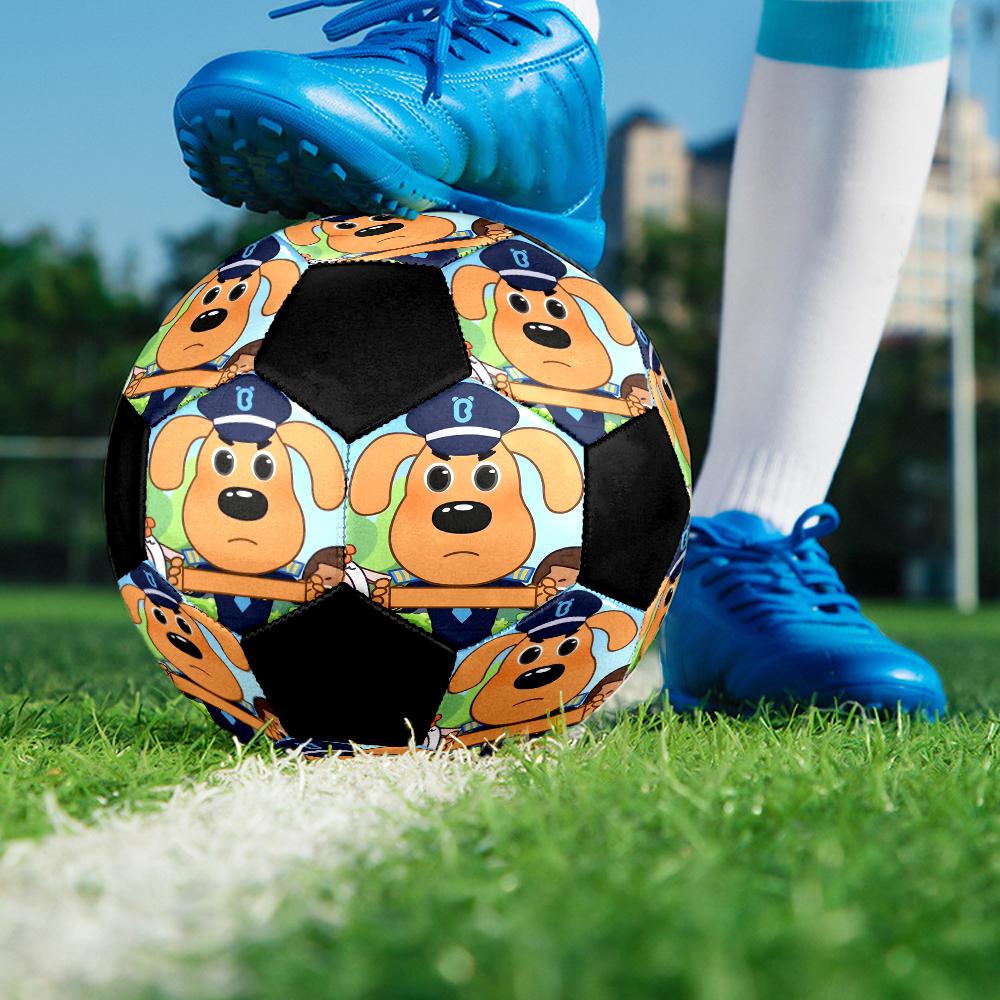 Sheriff Labrador Theme Size 5 Soccer Ball, Suitable for Both Indoor and Outdoor Matches, a Gift Suitable for Everyone.