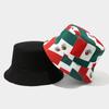 Cappello da Sole A Doppia Faccia Con Visiera Corta Per Protezione Solare All'Aperto - Coppa del Mondo di Calcio