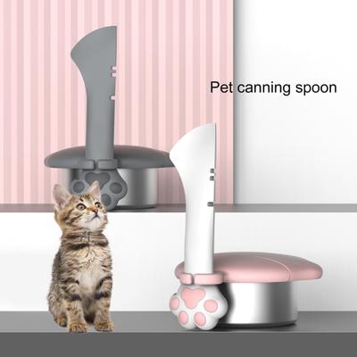 Haustier Dosen Löffel Entzückende Schöne Pfote Design Multifunktionale Breite Anwendung Geschirr Werkzeug Silikon Katze