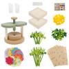 Handmade DIY Simulation Bouquet Set Embossing Machine Toys DIY Flower Craft Kit Parent Child Interactive Puzzle Toys Girls Gifts