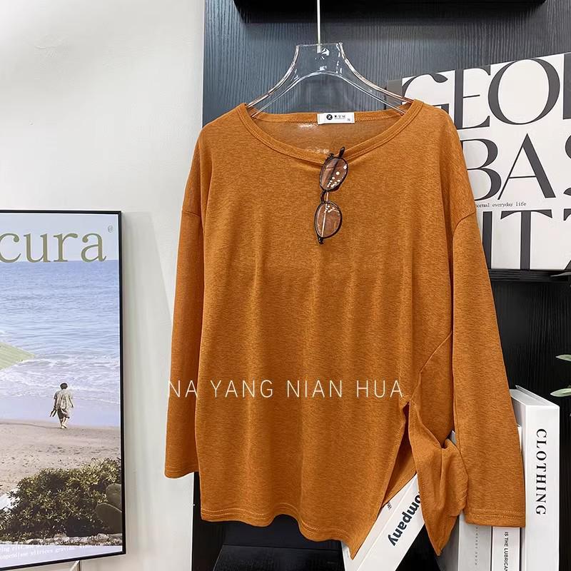 Women's Summer Korean-Style Sheer Long-Sleeve Sun Protection T-Shirt - 2025 Candy Color Loose Fit