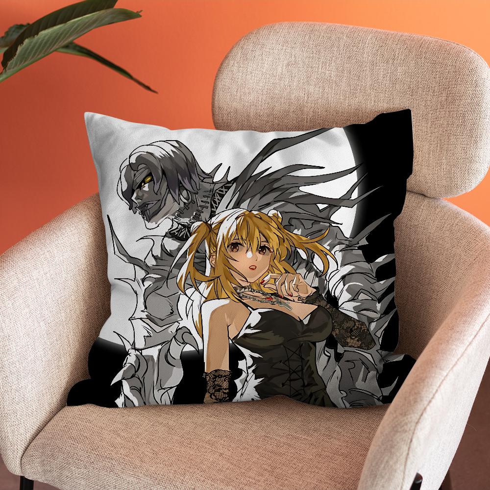 Misa Amane D-Death Notes Pillow Case Soft Cushion Cases for Farmhouse Sofa Decor Home Decorations and Protector Pillow Case