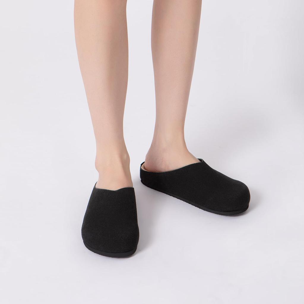 Módní dámské nazouvací semišové dřeváky Pohodlná korková stélka Kožené pantofle Boty s podporou klenby Nové venkovní pánské plážové sandály