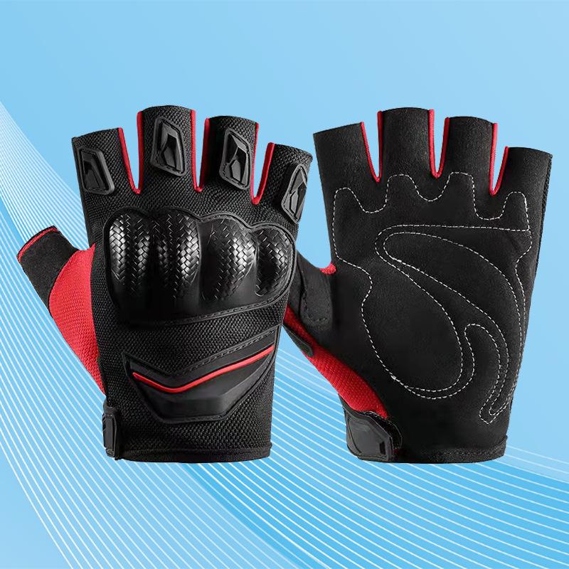 Cycling Gloves Half Finger Gloves Men and Women Summer Outdoor Sports Knight Anti Fall Racing Motorcycle Motorcycle Gloves
