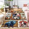 Farm Animal Frames Pattern Rug Floor Mat for Living Room or Bedroom Soft and Comfortable Carpet a Gift for Birthday and Holiday.