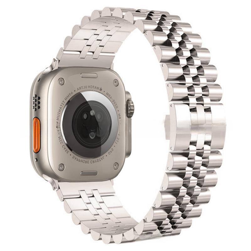 Kompatibelt armband i rostfritt stål för Apple Watch 8/7/6/5/Ultra