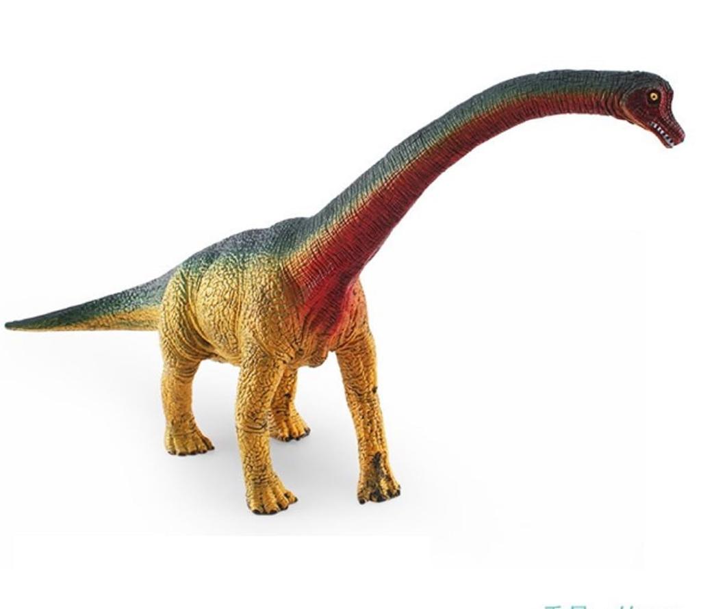 Dinosaur Figure Brachiosaurus Dinosaur Interior Decor Hobby (Yellow)