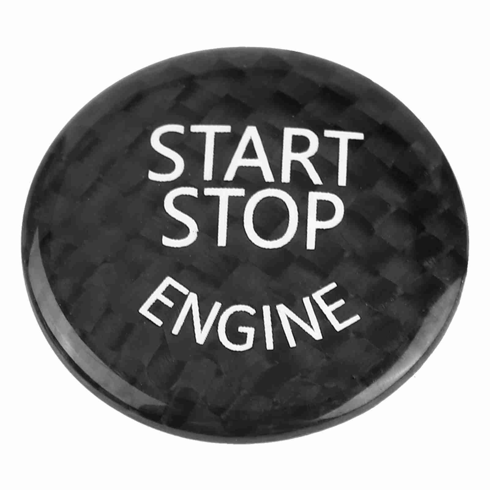 Car Carbon Engine Start Button Decoration Cover for E Chassis