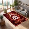 Nottingham Forest FC Bedruckter Kristall-Samtteppich Rutschfester Kristall-Samtteppich Für Sofa Schlafzimmer Innenbereich Heimdekoration