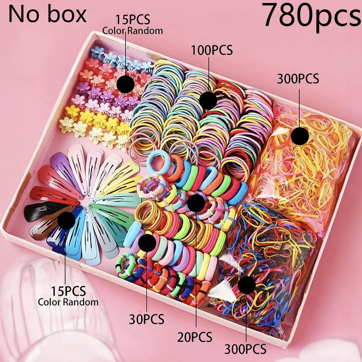 

Girls Colorful Hair Bands Set Nylon Elastic Rubber Accessories Children Ponytail Holder Scrunchies Baby Cute Headband