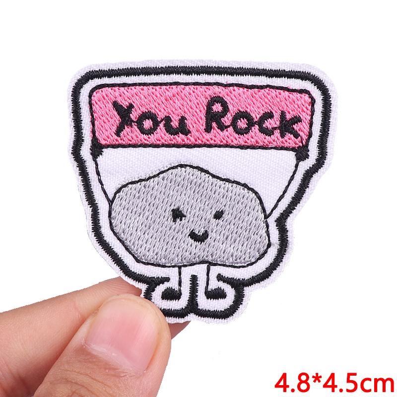 Cute Ghost/Cat Embroidered Patch Cartoon Animal Patch Iron On Patches For Clothing Thermoadhesive Patches For Clothes Jacket DIY