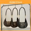 Modern Urban Minimalist Leopard Patterned Shoulder Bag For Women In Black And Brown