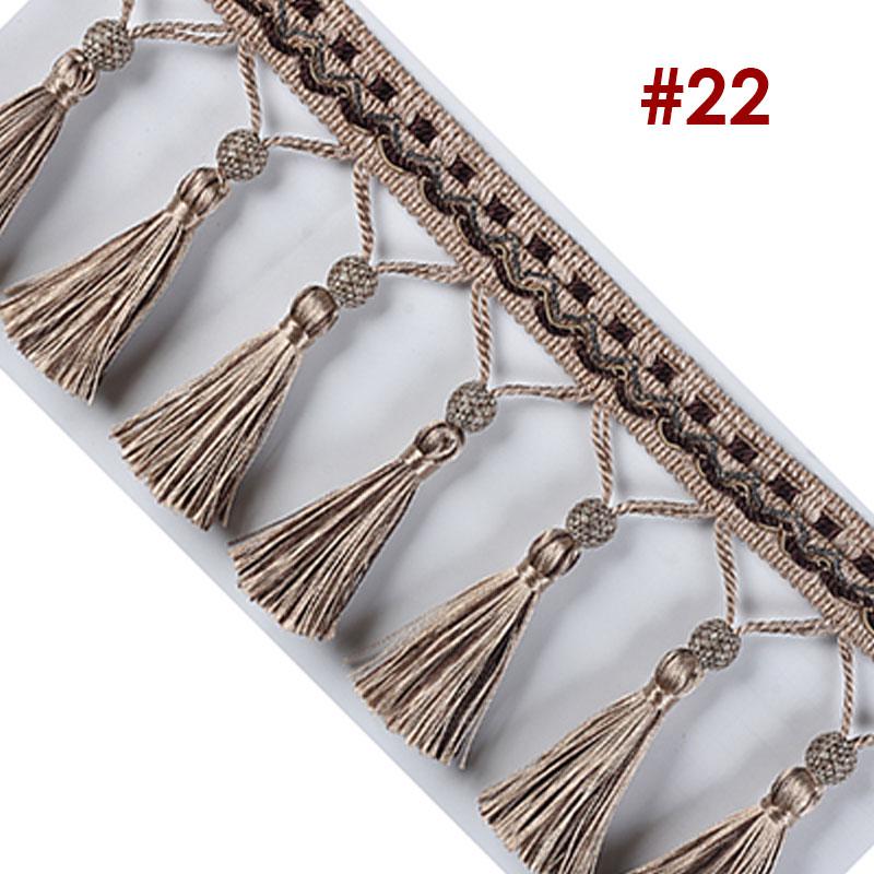 1/3M Tassel Fringe Trim Sewing Crafts Trimmings Edging Curtains Cushion Sofa Table Upholstery Sofa Decor Accessory