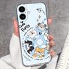 For iPhone 17 Air 16 15 14 13 Pro Max Plus 16e Luxury Clear Phone Case Cute Couple Piggy Pattern Soft Silicone Anti Slip Shell For iPhone Bumper Cover
