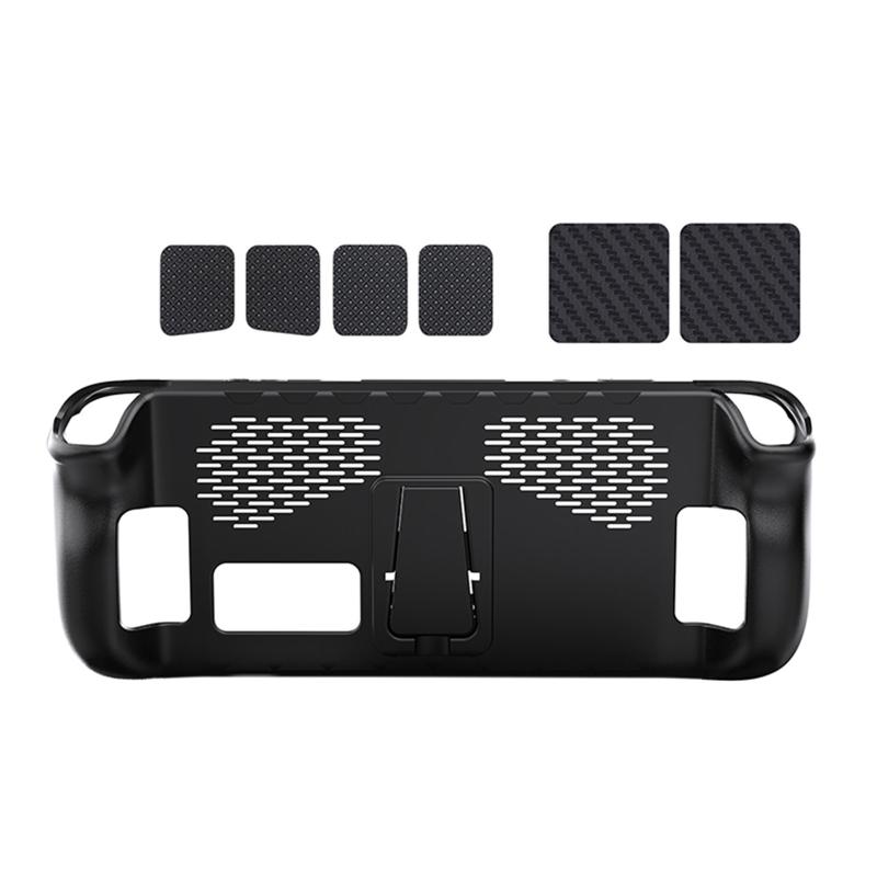 

Soft TPU for Case Dust-proof Protective Cover Grip for Shell with Touchpad Stickers for Steam Deck Game Console 1