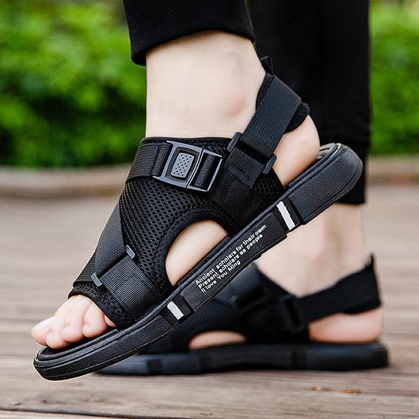 Sandalias Casuales de Verano para Hombre Zapatillas Negras Transpirables  comprar a buen precio — entrega gratuita, reseñas reales con fotos — Joom