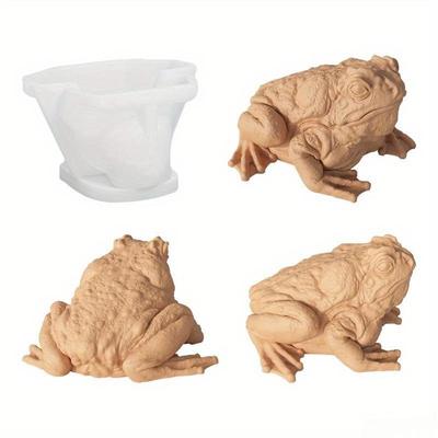 DIY 3D Frosch Kröte Silikon Kerzenformen Tierhandwerk Form Heimdekor