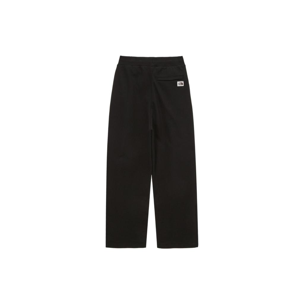THE NORTH FACE Knitted Sweatpants Men's Black Moderate Straight Fit Pants NP6KP06J