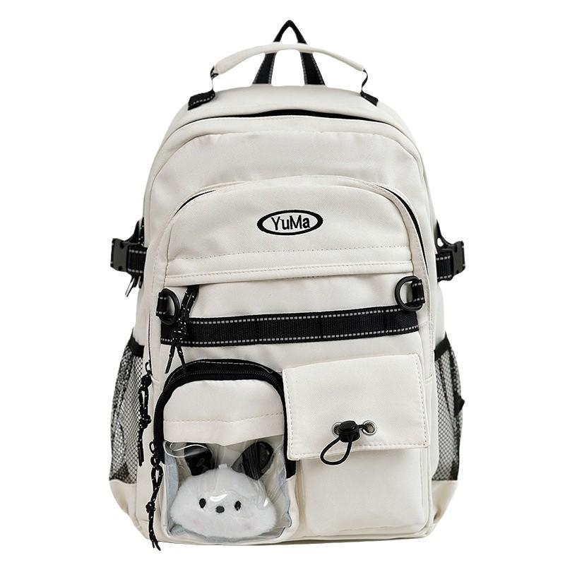 Schoolbag for Children Elementary School Students  Girls Junior High School Students  Large Capacity Color Blocking Backpacks  Backpacks