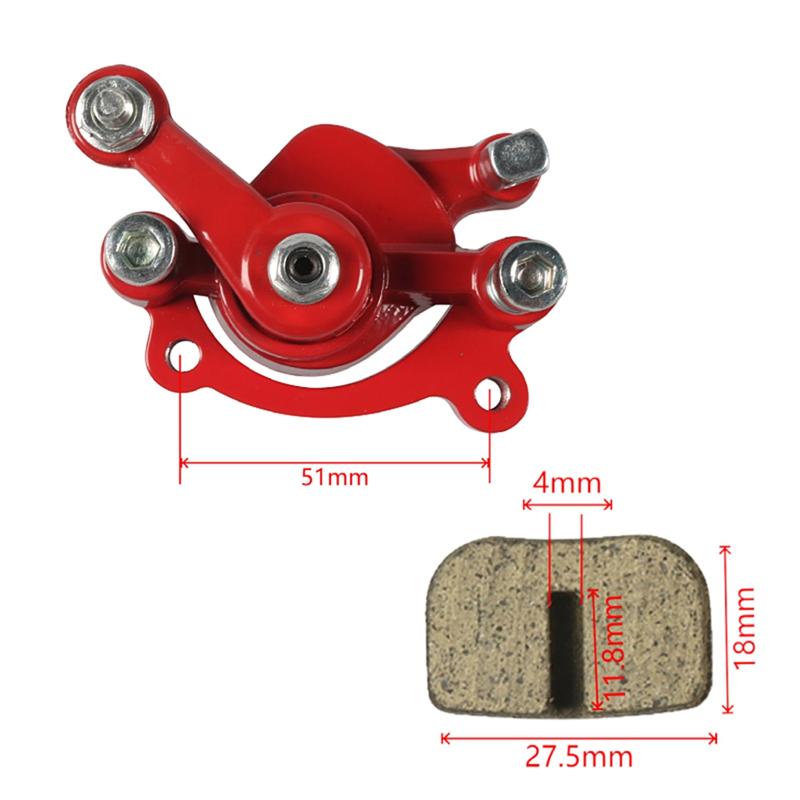 F9-Rear Disc Brake Caliper With Brake Pads For Mini Bike 43 47 49Cc Mini ATV Goped Scooter Dirt Pocket Bike