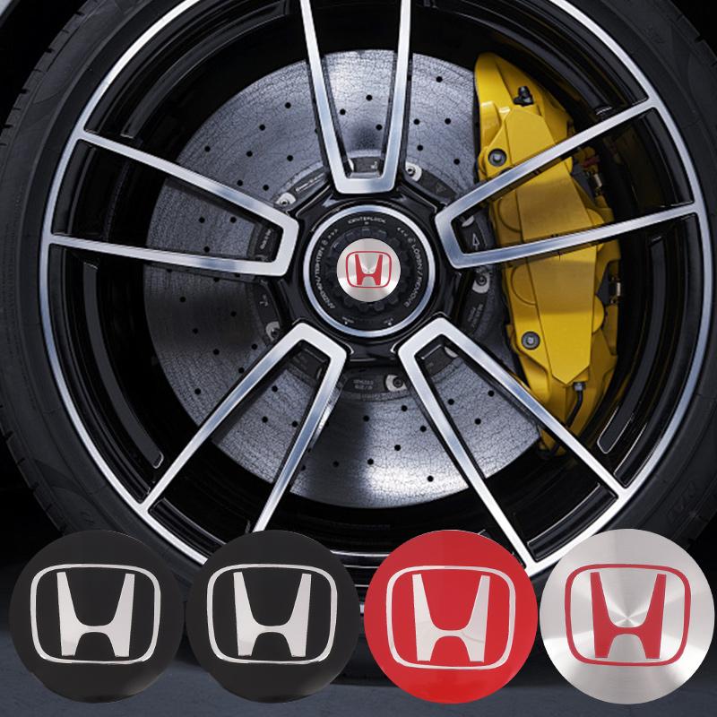 4pcs 56mm Car Wheel Center Covers Badge Sticker Stickers For Honda Civic XR-V CR-Z CRV HRV City Accord Legend Jazz RR VTi Fit