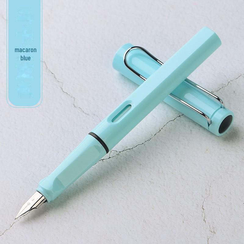 Zhengzi Student Fountain Pen - Iridium Gold 0.5mm Nib, 0.38mm Replaceable Ink Capsule, Steel Construction