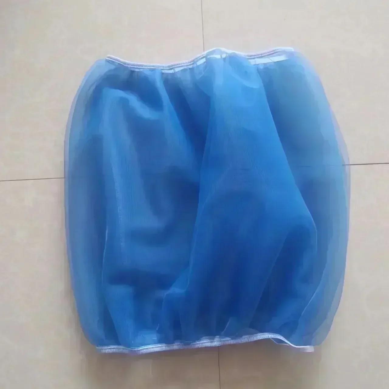 

Защита для семян, нейлоновая сетка, чехол для птиц и попугаев, мягкая, легкая в чистке, нейлоновая воздушная ткань, сетчатый чехол для клетки для птиц, защита для улавливателя семян L синий