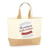 Tote Bag - PLANETEE - Best Workshop Manager In the World - Jute & Cotton - Large Capacity - Printed In France
