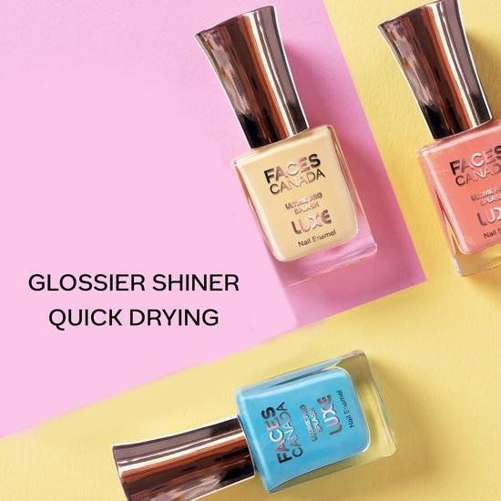 Smalț pentru unghii FACESCANADA Ultime Pro Splash Luxe - Beau-tie (L27), 12 ml | Finisaj lucios | Uscare rapidă | De lungă durată | Stralucire mare | Chip Defiant