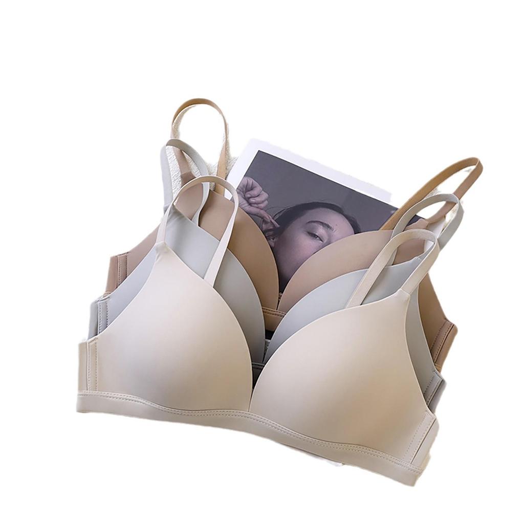 Seamless French Triangle Wireless Bra - Women's Comfortable & Thin Cup Design