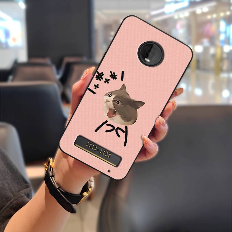 Cartoon Stoßfestes Handyhülle Für MOTO Z4 Play Graffiti Modedesign Wasserdicht Schmutzabweisend Anti-Knock TPU Langlebig